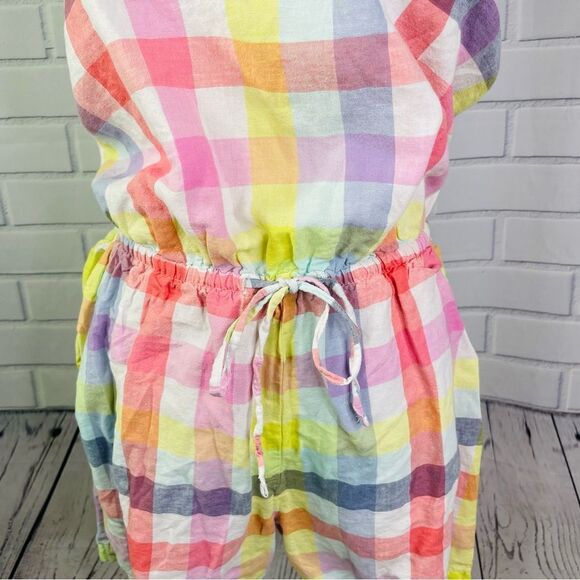 Amazon Essentials Plaid Sleeveless Romper - Medium - Picture 6 of 12